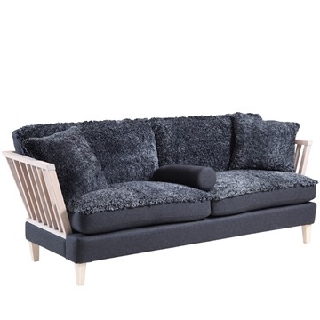 Bild på Särö 3-sits soffa med fårskinn