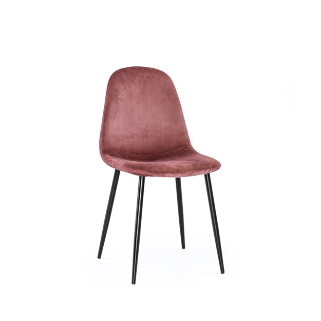 Bild på Thea stol rosa sammet
