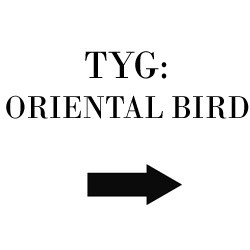 Tyg Oriental Bird